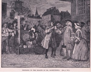 Brindando por la salud del Dr. Saheverell AD 1710 de Henry Marriott Paget